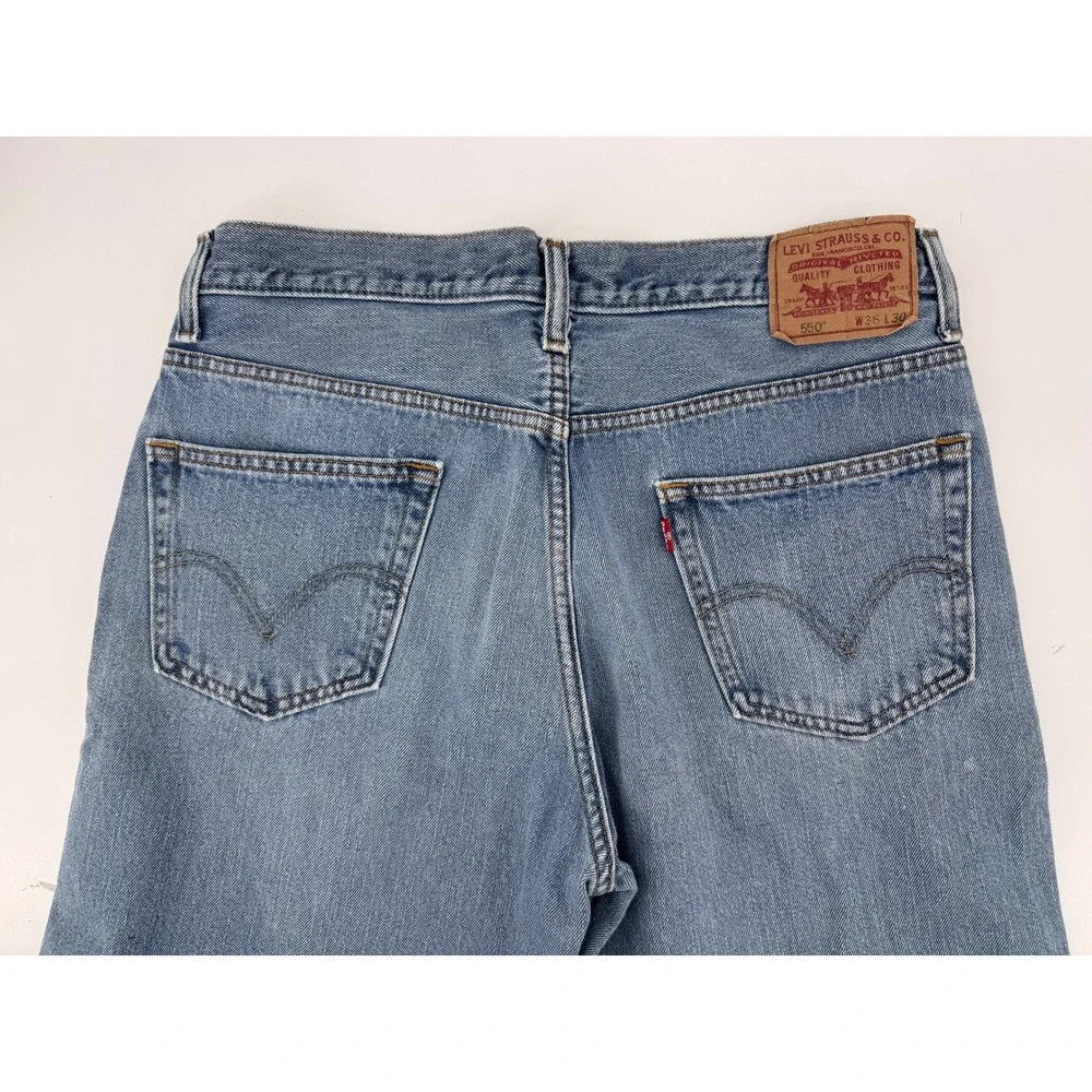 Levi 550 Jeans 36x30 Mens‎ Relaxed Fit Jeans Mens Blue Denim Light wash Pants
